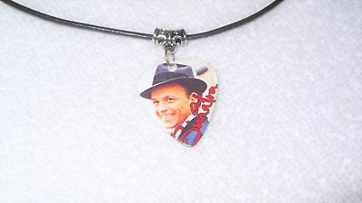 #ad Frank Sinatra Blue Eyes Guitar Pick Necklace OR Belly Ring Jewelry Music Legend