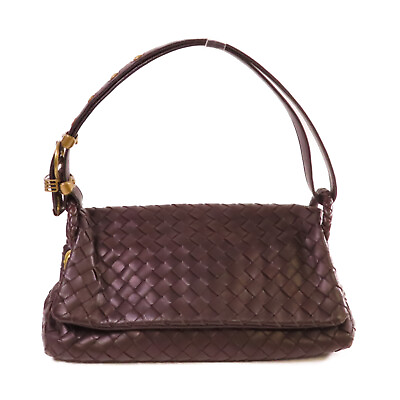 #ad BOTTEGA VENETA BV Mini Handbag Intrecciato Leather Brown