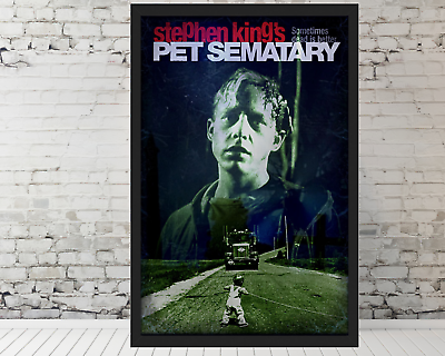 #ad Pet Sematary movie poster Stephen King Horror Poster 11x17quot; Framed Trendy Poster