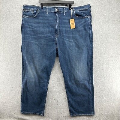 #ad Polo Ralph Lauren Prospect Jeans Mens Size 58Bx34 Straight Blue 5 Pocket Denim