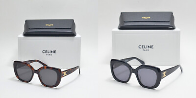 #ad Celine Triomphe CL40226U Butterfly Sunglasses 100% UV Black Tortoise Frame