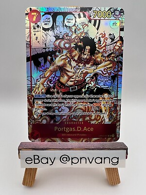 #ad 🤩 TEXTURED PROXY CARD One Piece Portgas.D.Ace Manga Rare Fast Shipping