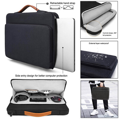 #ad 13quot; 14quot; Laptop Handbag Sleeve Case Carrying Bag For Macbook Air Pro Lenovo Dell