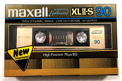 #ad MAXELL XL II S 90 New audio cassette blank tape sealed Made in Japan Type II