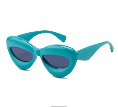 #ad Cat Eye Sunglasses Women Punk Sun Glasses Green