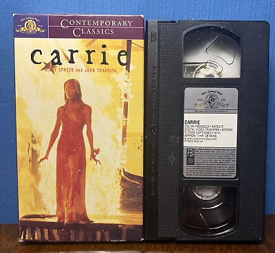 #ad CARRIE VHS Tape 1997 Contemporary Classics 1976 Movie Stephen King HORROR