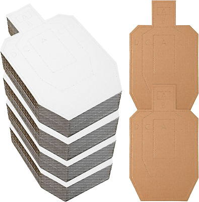 #ad 100 Pcs USPSA IPSC IDPA Shooting Cardboard Targets for Shooting Competition