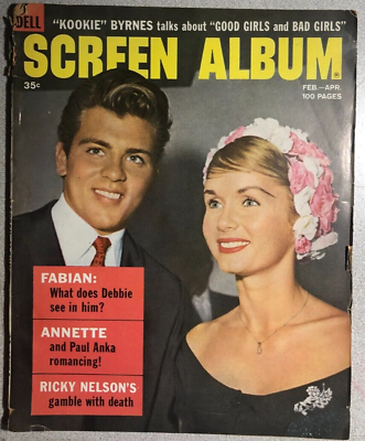 #ad SCREEN ALBUM magazine #90 February 1960 Debbie Reynolds cover