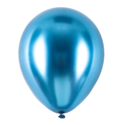 #ad 10pcs Round Balloon Attractive Non toxic Creative Round Balloon Chrome Metallic