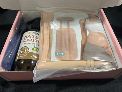 #ad Castor Oil Pack Castor Oil Wrap 4 Piece Kit Includes Natural Plant Castor Oil