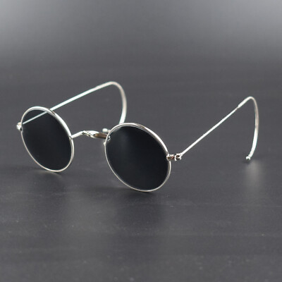 #ad Vintage Round Reading Glasses Sunglasses Antique Wire Rim Metal Retro Men Women