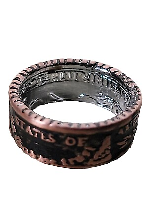 #ad SALE $12. One Dollar Coin Ring Size 7 Handmade 1879 IN GOD WE TRUST