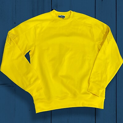 #ad New Adidas Climawarm Long Sleeve Top; Adult Small; Yellow; Plain; Free Shipping