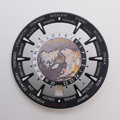 #ad 33.5mm sterile gray luminous watch dial fit 6 o#x27;clock calendar NH35 movement
