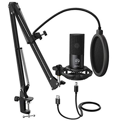 #ad FIFINE Studio Condenser USB Microphone Computer PC Microphone Kit with Adjust...