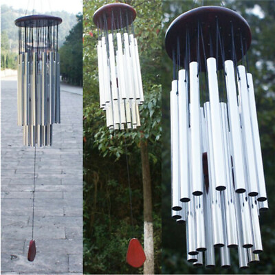#ad Wind Chimes Outdoor Large Deep Tone 31 Inches Memorial Wind Chimes with 27 Tubes