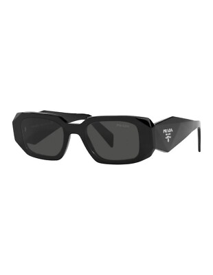 #ad Prada PR17WS 1AB5S049 Sunglasses 49 mm Black Dark Grey Lens