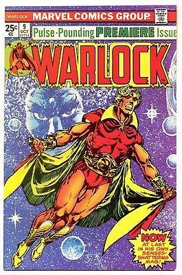 #ad WARLOCK #9 G Jim Starlin Begins Marvel Comics 1975 Stock Image