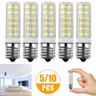 #ad 5 10pcs E17 LED Dimmable Corn Light Bulbs Base Microwave 7W Appliance Lamp Bulb
