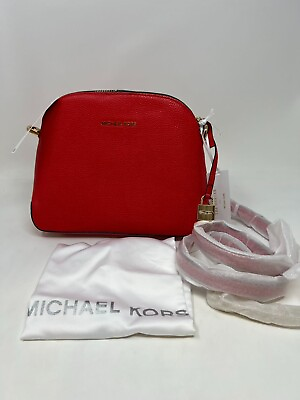 #ad Michael Michael Kors Mercer Leather Dome Satchel Dk Sangria Red