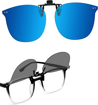 #ad Trysee Clip on Sunglasses Over Prescription Glasses for Men Women Polarized Flip