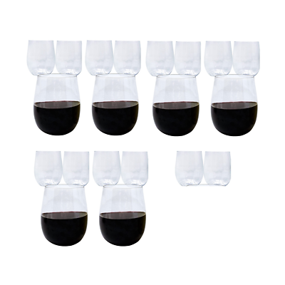 #ad Disposable Wine Glasses Stemless Plastic Wine Glasses for Parties Wine8002