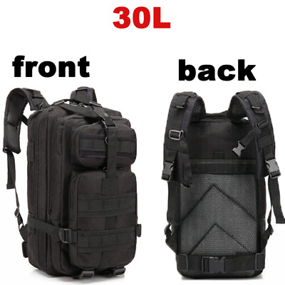 #ad #ad 30L Military Tactical Backpack Rucksack Travel Bag for Camping Hiking Outdoor