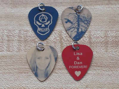 #ad Engraved Customized Personalized Guitar Pick Necklace