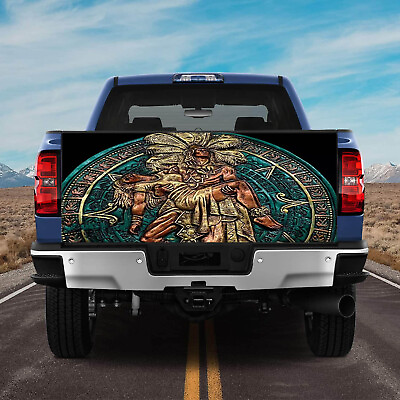 #ad Warrior Aztec Pattern Wrap Maya Decoration Tailgate Wrap Decal Sticker Vinyls14