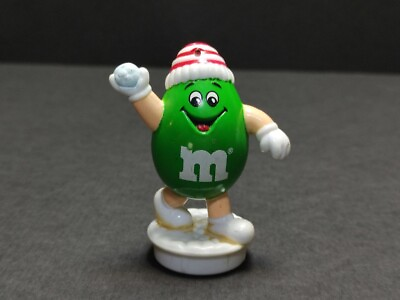 #ad Vintage 1990s Green Mamp;M Candy Tube Topper Figure Mamp;M#x27;s