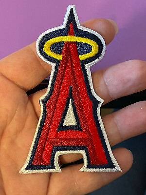 #ad Angels patch LA angels patch 3.5quot; tall Los Angeles patch Angels A halo patch MLB