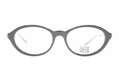 #ad Face a Face Topaz 100 Black Oval Glasses Frames Eyeglasses New