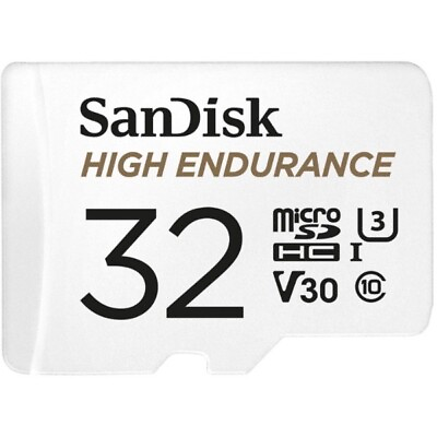 #ad SanDisk 32gb High Endurance MicroSD Card White