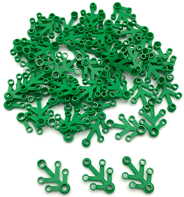 #ad Lego 50 New Green Tree Plant Leaves 4 x 3 Parts