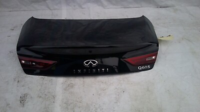 #ad 2017 2022 INFINITI Q60 COUPE REAR TRUNK LID SHELL W O SPOILER OEM BLACK USED