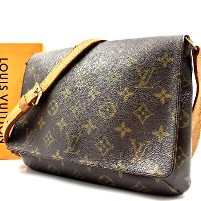 #ad Louis Vuitton Musette Tango Monogram Canvas Shoulder Bag Good Condition