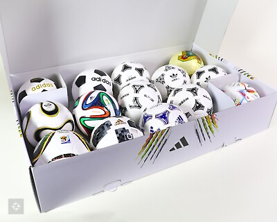 #ad NEW Adidas FIFA 2022 World Cup Historical 14 pc Mini Soccer Ball Collectors Set
