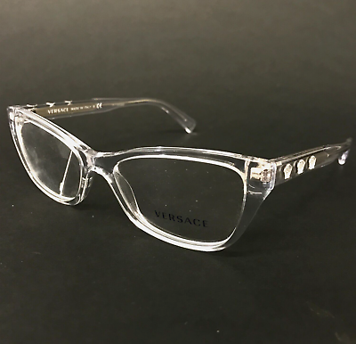 #ad #ad Versace Eyeglasses Frames MOD.3249 148 Clear Cat Eye Medusa Heads 52 16 140