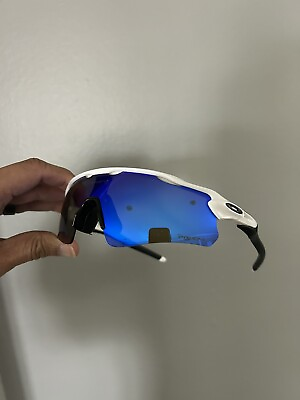 #ad Oakley Radar EV Path 0OO9208 Sunglasses White Frame and PRIZM Snow Sapphire lens