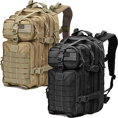 #ad #ad 45L Military Tactical Backpack Large Army Men 3 Day Assault Pack Molle Rucksack