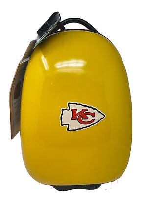 #ad NFL Kansas City Chiefs Carry on luggage Lil#x27; Adventurer Pod Suitcase Yellow