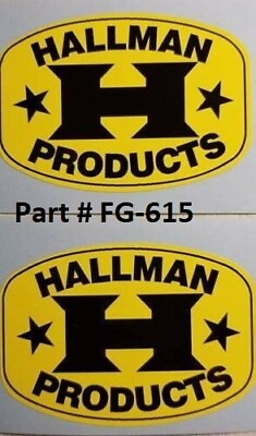 #ad 2 Vintage Motocross Hallman Sticker Kit CR RM TM YZ Honda AHRMA 125 250 400