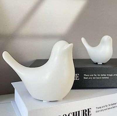 #ad White Bedroom Decor Aesthetic Ceramic Decor Birds White Decor for Shelves Sma...
