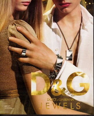 #ad Vintage print ad advertisement Fashion Damp;G Dolce amp; Gabbana Ring Pendant Bracelet