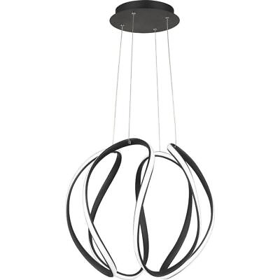 #ad Quoizel Pendant Sloped Ceiling Adaptable Metal Earth Black W Integrated LED