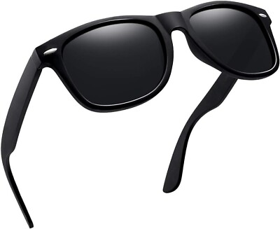 #ad Square Polarized Sunglasses Unisex Black Outdoor Sports Driving Glasses UV400