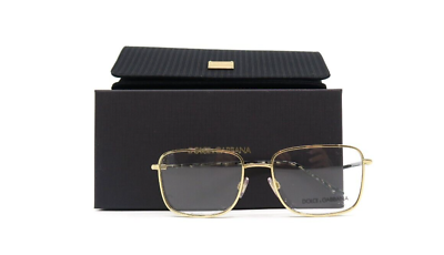 #ad Dolce amp; Gabbana DG 1306 02 56mm Gold Shiny Metal New Unisex Eyeglasses.