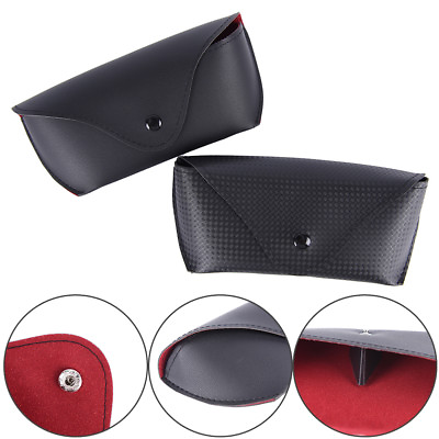 #ad 1PC Durable PU Eye Glasses Sunglasses Shell Hard Case Protector Box Pouch Bag YZ