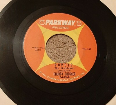 #ad Chubby Checker 45 Limbo Rock Popeye 1962 Parkway P 849 VG