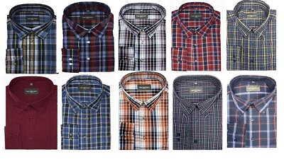 #ad Henderson Men#x27;s Cotton Rich Long Sleeve Shirts Size 2XL 5XL Multiple Options